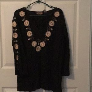 Bohemian embroidered top